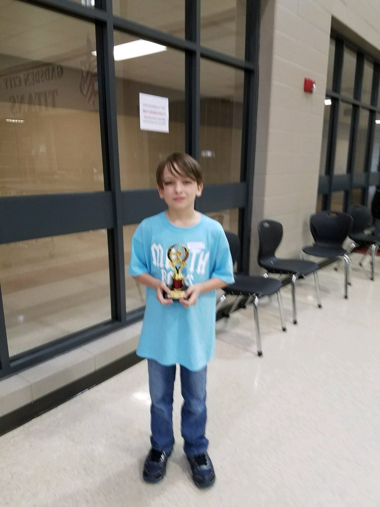 Congratulations to our 5th Grade Math Team on 2nd place at the city-wide Mathfest and Levi Cline on 3rd Place overall!!! #WalnutParkRocks  <a href="/kwoods2468/">kwoods</a>  <a href="/wpeslib/">Walnut Park Library</a> <a href="/dremill49/">Ed Miller</a> <a href="/gcstitans/">Gadsden City Schools</a>