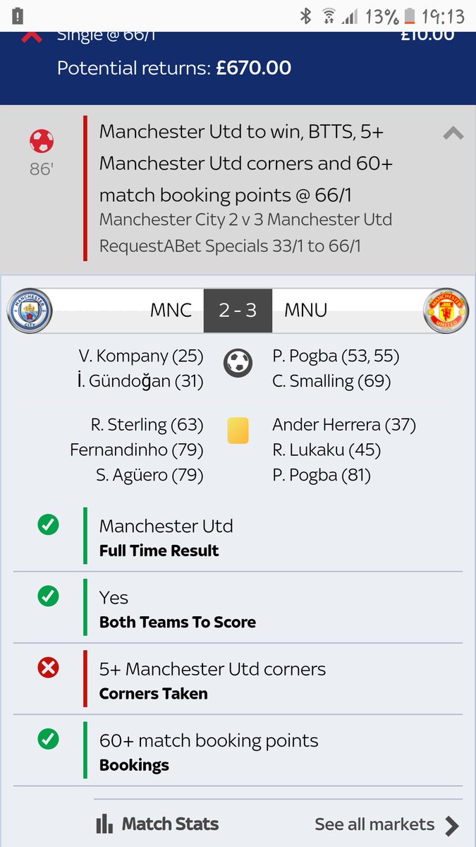Jacksprat1991's tweet photo. @SkyBet one bastard corner... can you not just say it happened and pay me. That was my holiday money https://t.co/o26Mj2u6Ze
