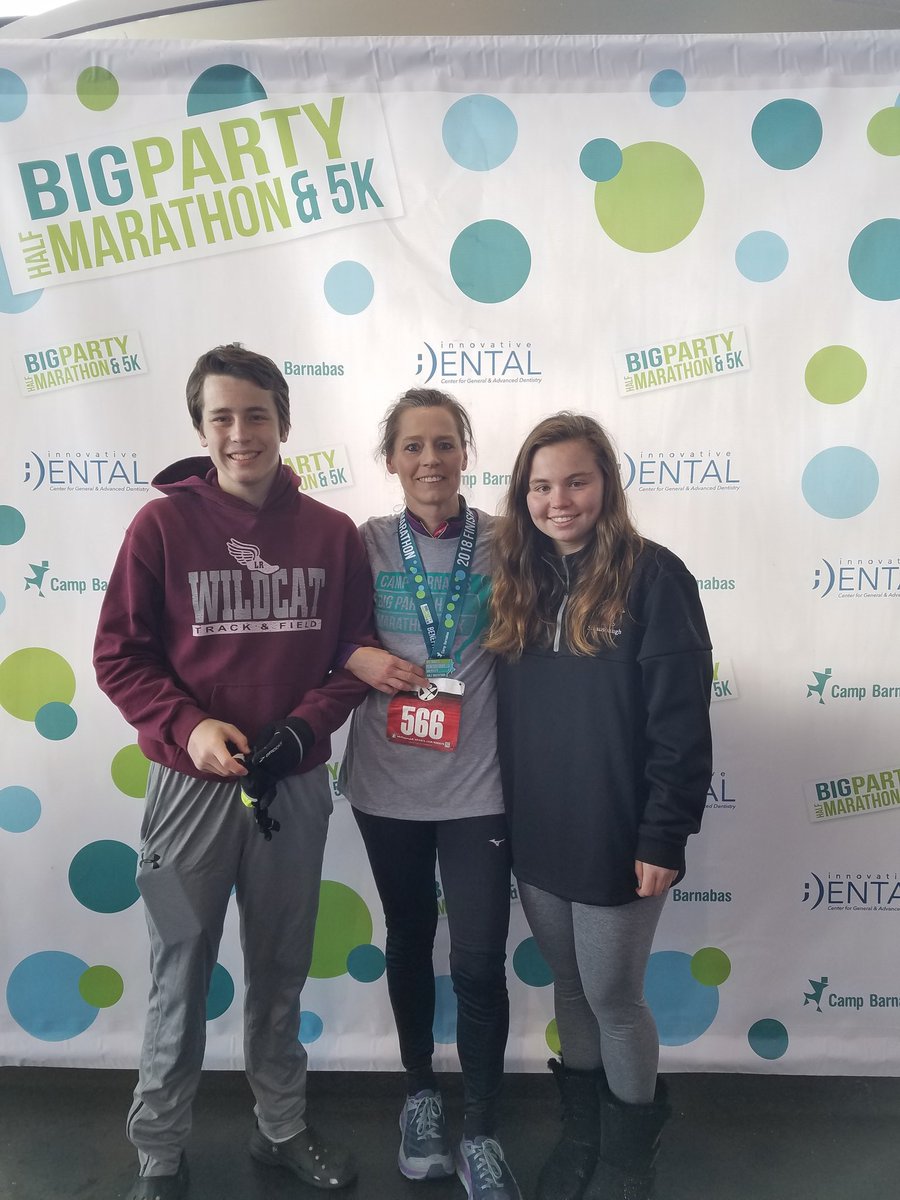 McBride4thGrade's tweet photo. Thanks again for supporting Camp Barnabas with the McBride Hat Day and Jeans for Charity money. I completed the half marathon in 1:52. #MCBrideJourney https://t.co/C9YEH742Lk
