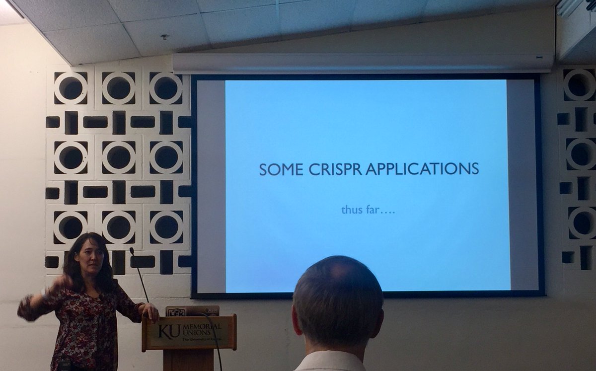 secularjayhawks's tweet photo. Dr. Paulyn Cartwright discussing applications of CRISPR! We're here enjoying #Reasonfest2018 , Day 2. Are you? #Secular #reason https://t.co/cwH1QPBeXc