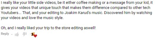 MrGarfiTech's tweet photo. I really do appreciate it when somebody stops and spends a little time to drop a nice comment like this. Really makes my day. 

#smallyoutuber #pcmr #nicecomment #coolsubscriber https://t.co/v7BQSCNj5R