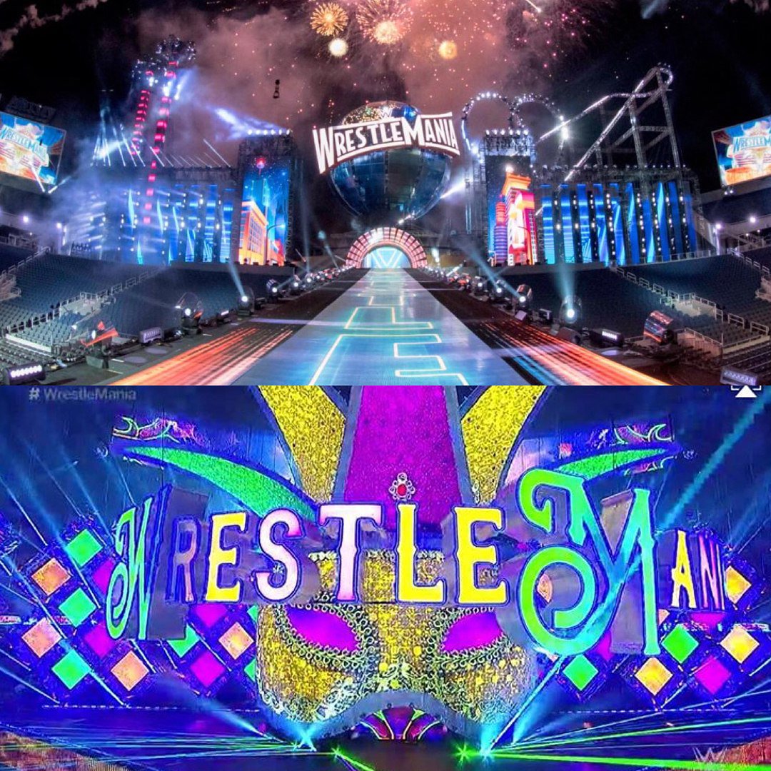 ladiosafroditaa's tweet photo. Qué mierda la escenografía de Wrestlemania 34 #WMCL #WrestlemaniaCL https://t.co/yWwq4HAhjV