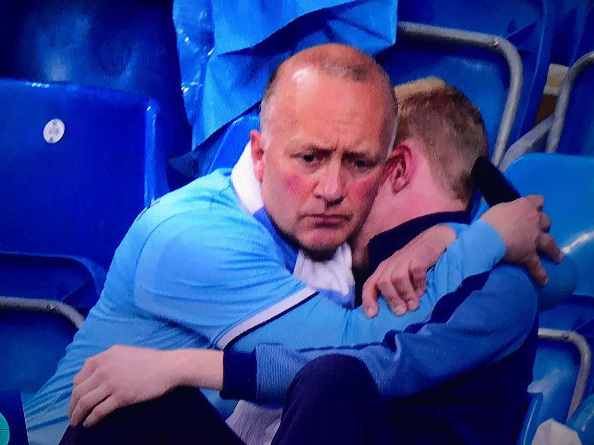 HammaadKhaann's tweet photo. I am pretty sure they are tourists who just bought tickets, to see City win the title today. 

Hahahaha! Party spoiled. 😂 https://t.co/ryCtXzAWh8