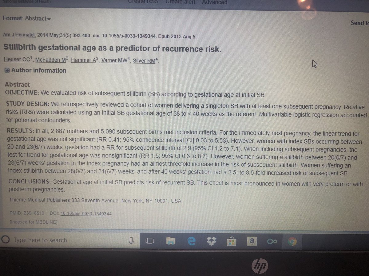 jcollinsmd77's tweet photo. OB Facts: Moms with a history of UCA stillbirth have a recurrent risk of 5x - they must have increased testing on the subsequent pregnancy. https://t.co/h0TwIPtKOv