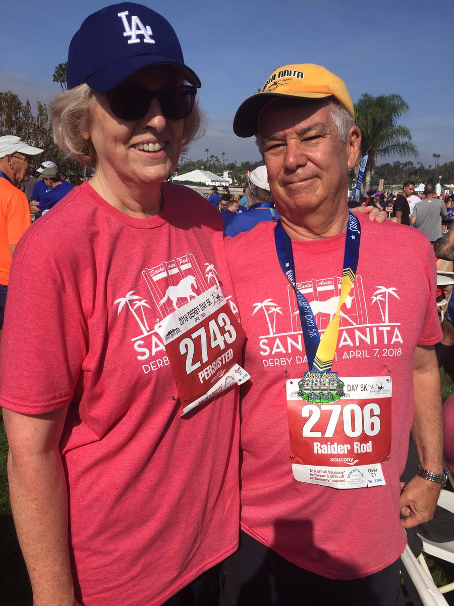 RaiderRod's tweet photo. With Chris in the beer garden after the #SantaAnitaDerby 5k run/walk. Beautiful day at the #GreatRacePlace here in #Arcadiaca #derbyday #RaiderRod #Persisted https://t.co/VBjmVCGpWh
