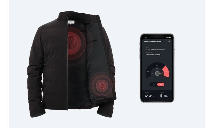 FashNerd's tweet photo. FashNerd | This Alexa-powered Jacket can Heat Itself and Listens to Your Voice Commands https://t.co/yBPeEY9xeu #IoT #FashionTech #Wearables #ML #IoT #MachineLearning #DesignThinking https://t.co/ts59K5hM1v