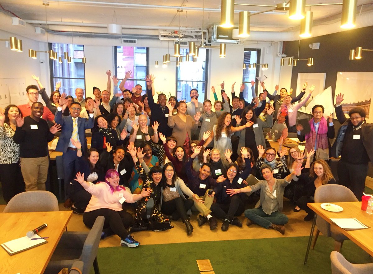 AskJenX's tweet photo. Beyond inspired by all the #teachers #students #community leaders #education #innovators gathered @ #Frontier2018 today. Here's to #edu for all. Hats off @nasrinjafari_ @debryc #NYCEDU #K12 #edreform #equal access #collectiveimpact #letsdothis https://t.co/3LrNmwnIT8