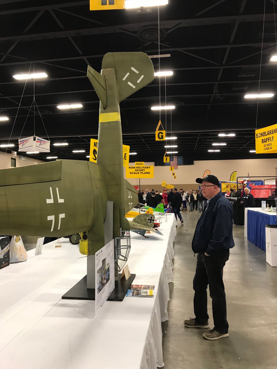 PrivateBrief's tweet photo. Huge #Luftwaffe Junkers Ju-188 bomber at the #ToledoModelShow.
#Toledo #WeakSignals2018 #UAV #drones #WeakSignals #WWII #History https://t.co/ilrph19HxE