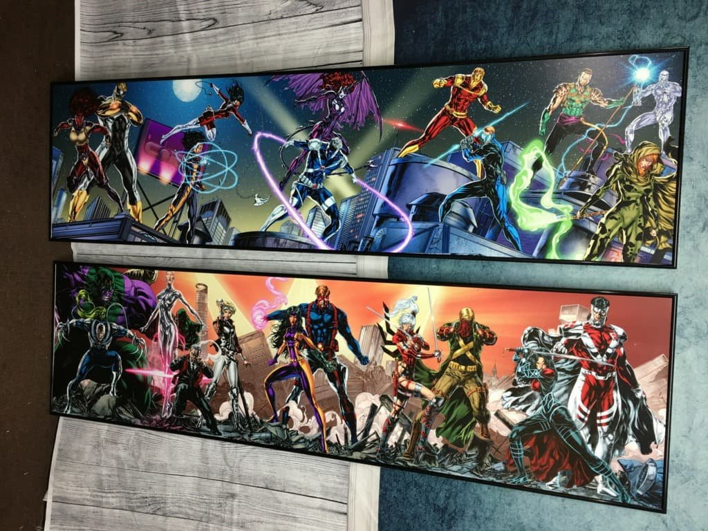 daarkanjel's tweet photo. Framing finished by @Studio24E Art by @Cap_White Colours by @mentalstudios #WildStorm #WildCore #WildCATs @JimLee @ScottW_inks @Demonpuppy @CynoAnarchist #SeanRuffner #BrandonChoi Printed by Key Press in Ellicott City, MD https://t.co/X2TJBxo3na