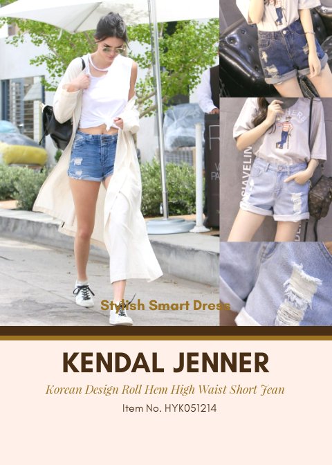 StylishSmartD's tweet photo. Item no. HYK051214
Style like Kendal Jenner with this Korean Design Roll Hem High Waist Short Jean
Order link: https://t.co/XdDIvzCiEx
#fashion #onlineshopping #kendaljenner #korean #denim #highwaist #short #jean #design #model #style https://t.co/7TwlLqo4ut