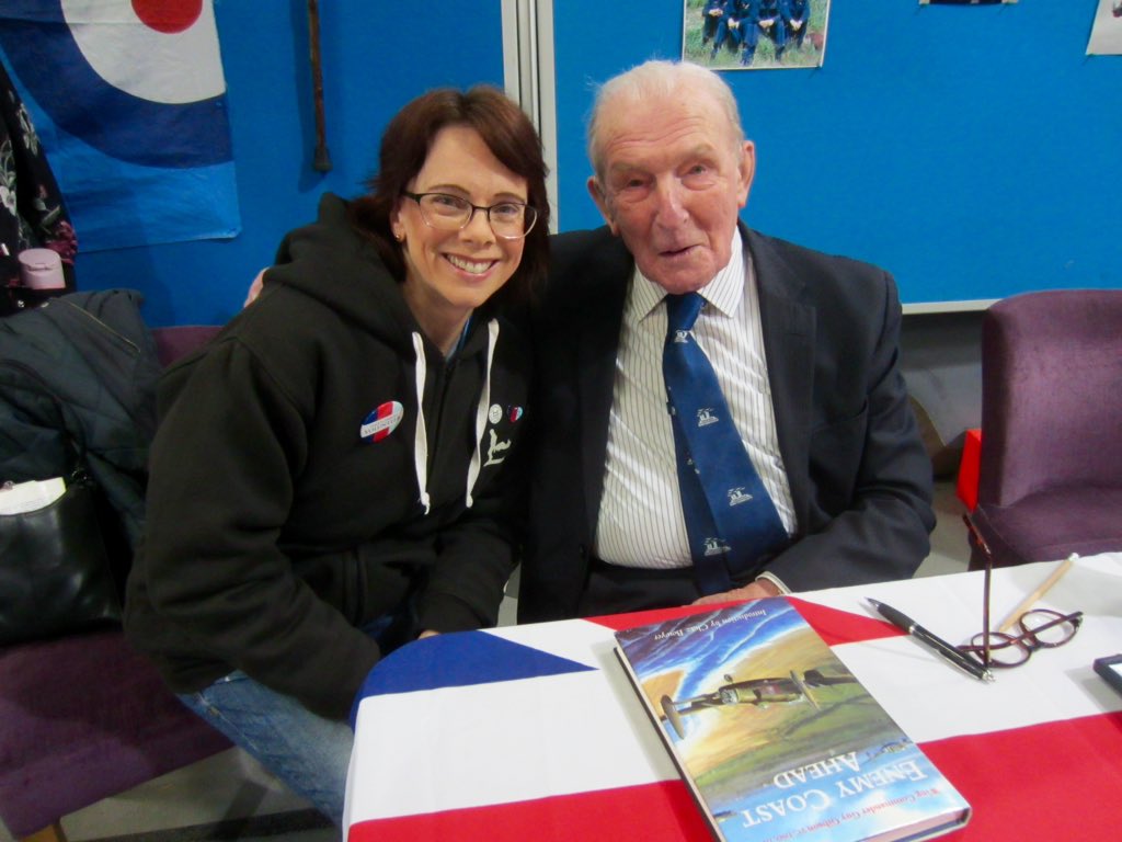 JuliaBlatchford's tweet photo. A humbling experience to meet this courageous and modest gentleman today #TheLastDambuster 'Johnny' Johnson, at #WestonSuperMare Helicopter Museum #Somerset
@HelpforHeroes https://t.co/rdRA93lxUB