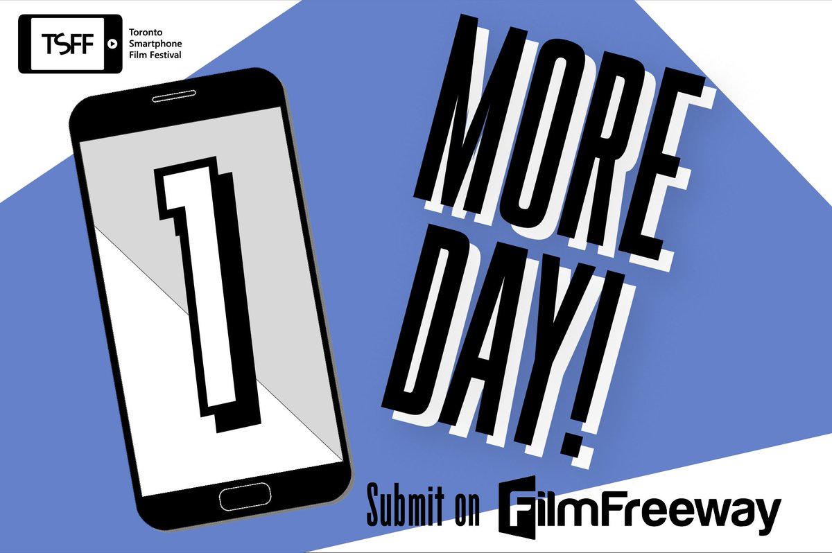 smartphoneff's tweet photo. Tomorrow is the FINAL deadline for the festival submission period, get your film in or you'll have to wait another year at least
https://t.co/noP3T6t4o7 @FilmFreeway #TSFF2018 #indiefilm #cdnfilm #filmmaking @SF3Fest @RaindanceTOR @Raindance @elliot_grove @REELCANADA @thenfb https://t.co/MyHAZSowBd