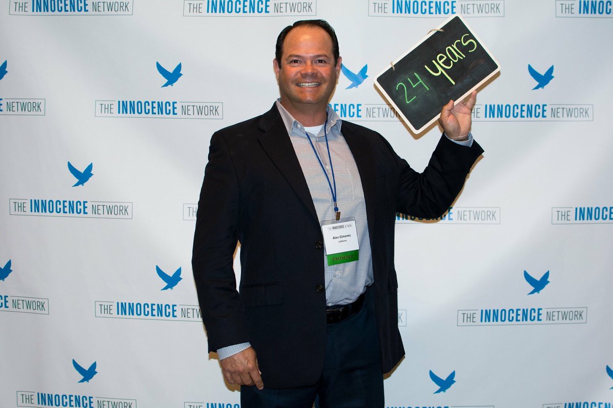 Happy Birthday to exoneree Alan Gimenez! Even after 24 years in prison for a crime he did not commit he is one of the nicest and happiest guys you could ever meet. We love you Alan! #XONR8