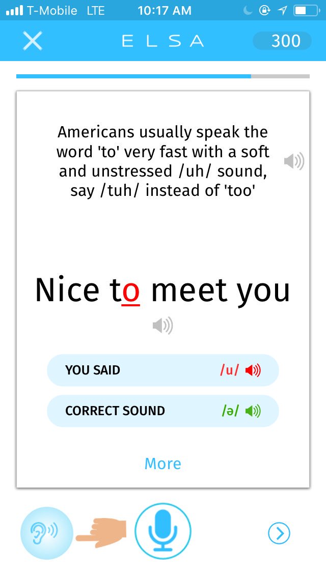 Krsk Auf Twitter 英語 の発音を鍛えたい全ての人にオススメしたいのが このelsaというアプリ 驚異の精度で苦手な発音 アクセントを細かく指摘してくれて その場で自分の声とお手本聴き比べながら直せる 自分は どうやら 母音が強いらしい 最近英語で人前で話す