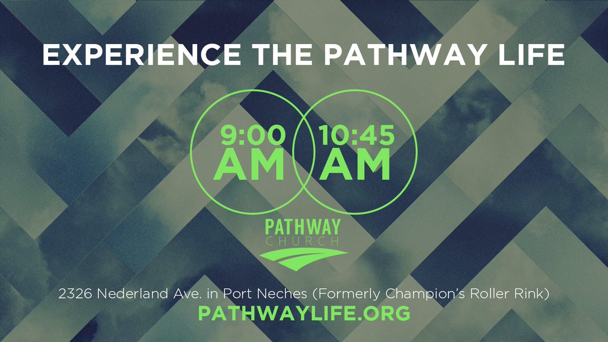PathwayChurchMC's tweet photo. #pathwaylife
We are super excited to be offering two service times, 9:00am or 10:45am.
Worship with us this Sunday!
2326 Nederland Ave. in Port Neches
(Former Champion’s Rollarena)
See you there! https://t.co/mDEctZc3TL