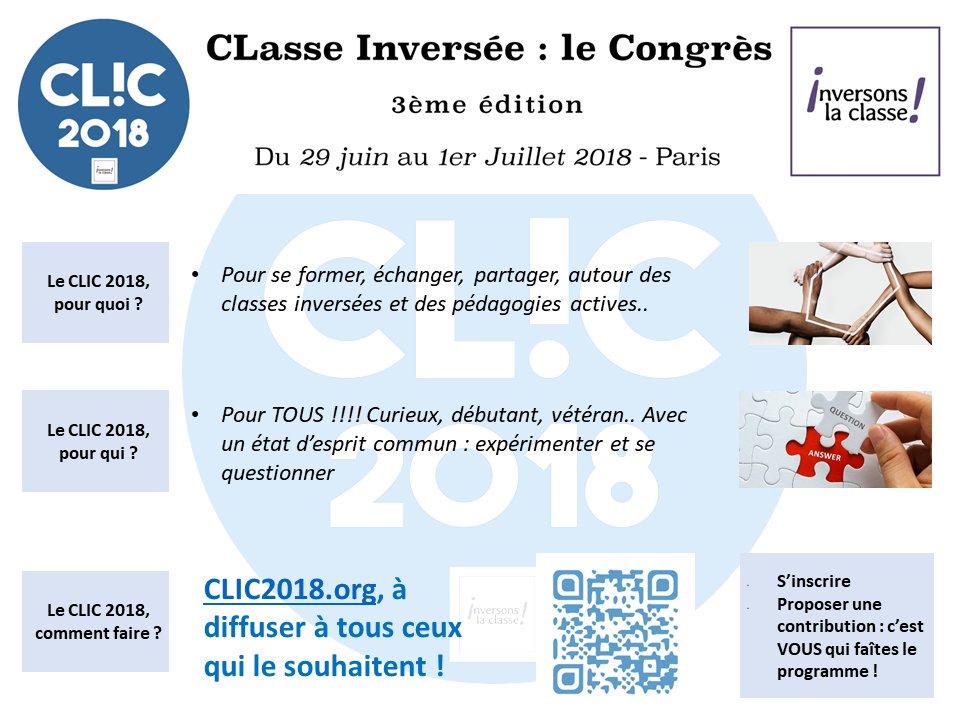 Classe_Inversee's tweet photo. #CLIJ75 @HeloiseDufour conclut notre journée par l'annonce du @CLIC2018 https://t.co/tmD3lUrhZc