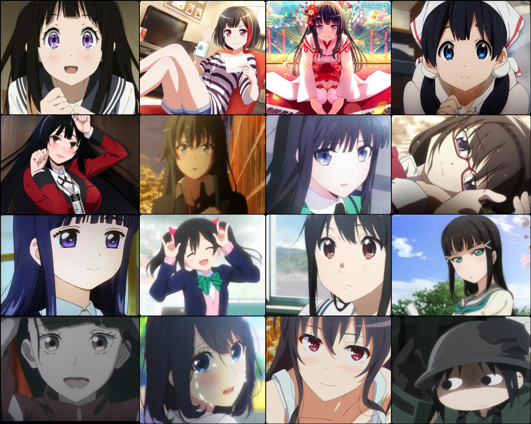 黒髪 アニメ キャラ