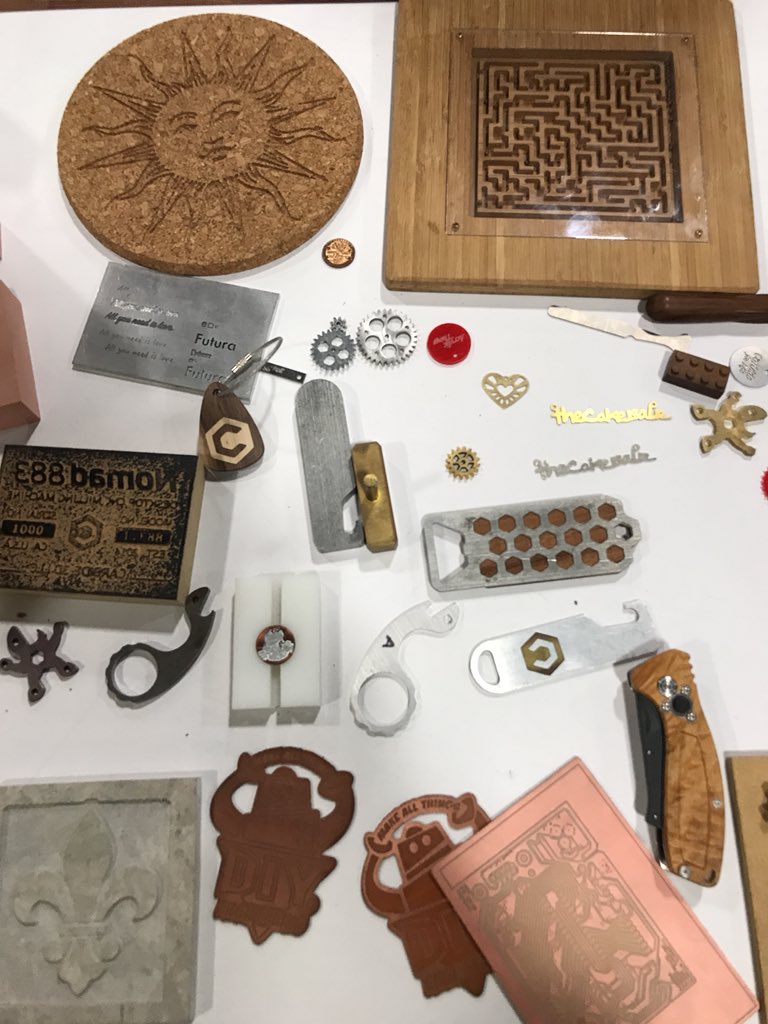 yesIMADE3D's tweet photo. If you see a great product, look for people that made it! I just met Jorge and Ed, inventors of the #nomadpro cnc router. You can see it at @USAScienceFest - booth #1954 today and tomorrow. https://t.co/g2pHDhXdbB