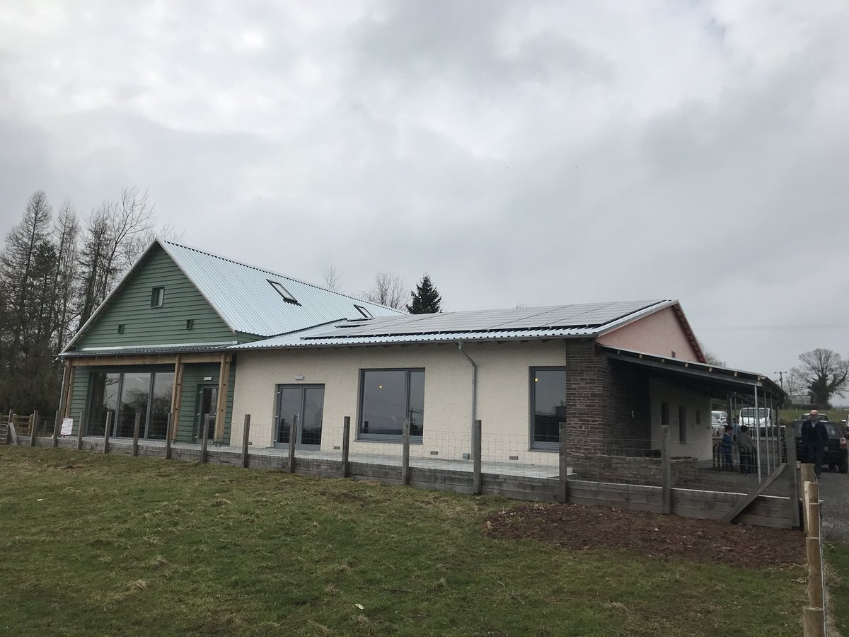 Solarkinetics's tweet photo. Another week another Grand Opening; enjoying tea, cake and the fine views from the new super energy efficient Garway Community Centre #Garway #solarkinetics #simmondsmills #williampowellbuilders #passivhaus #Solaredge #REC #WindandSun https://t.co/PkknM1YtdX