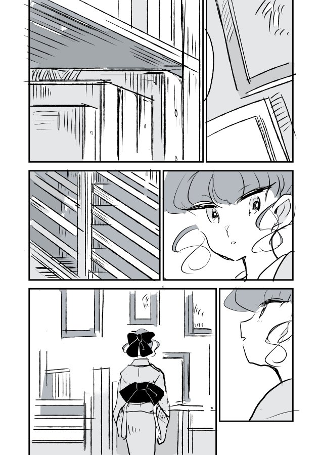 【創作百合】女流画家とモデルちゃん。昔の絵 