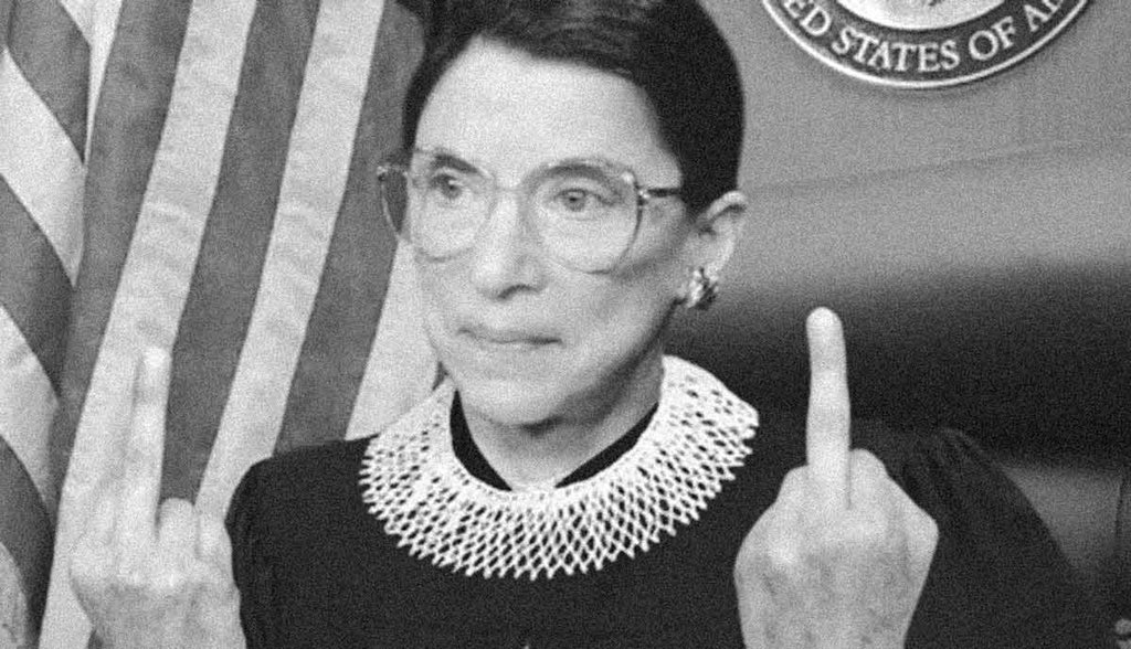 JustLilSis's tweet photo. @MelaniaDidIt @TrumpyTunes Good fucking morning!!!! 

RBG is my patron saint of every #FollowTheFuckBackFastFest https://t.co/48EKc5gxdz