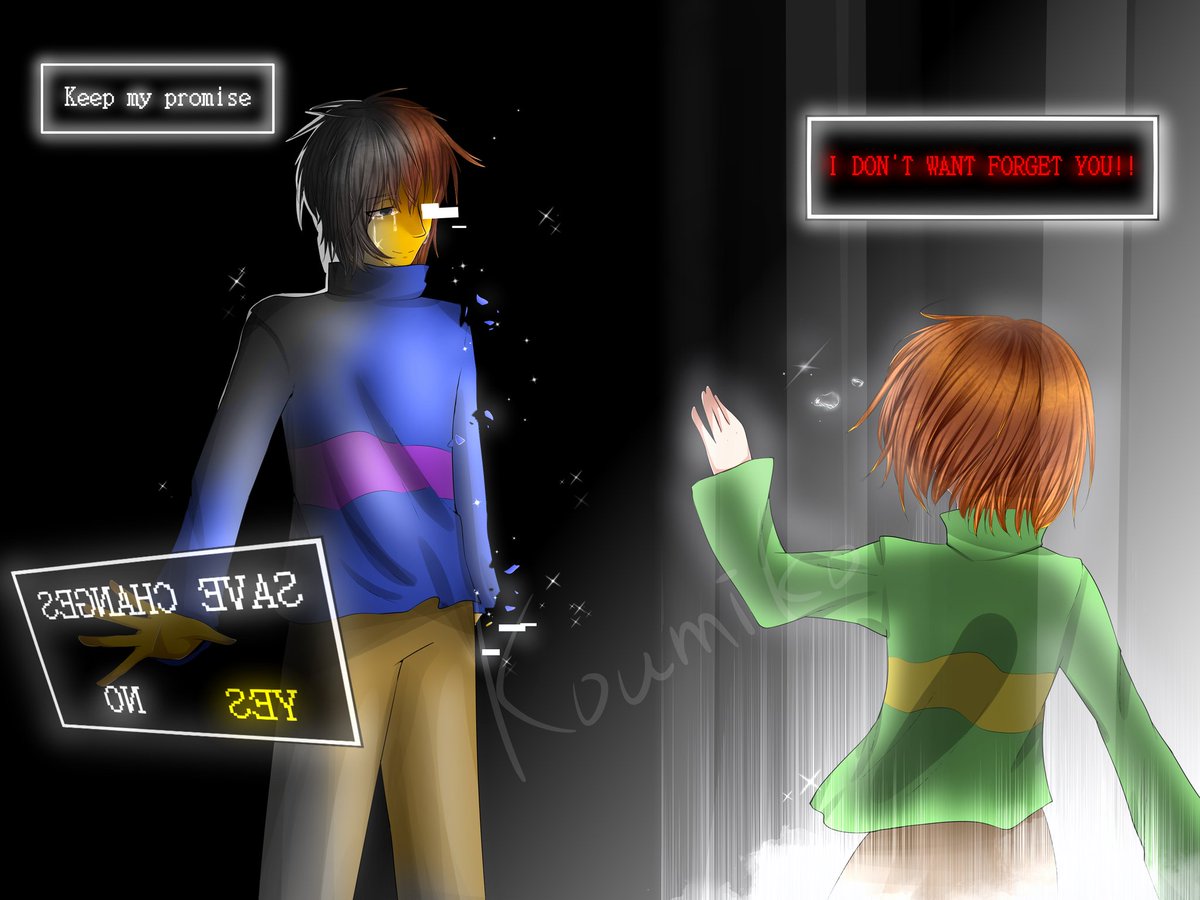 koumiko08's tweet photo. After the new episode appeared, I saw the whole cry for almost an hour. Really an amazing work @Camilacuevaszu Glitchtale loves you forever https://t.co/ICu7PbKNgw