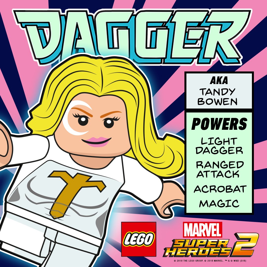 LEGO Marvel Collection X Meet Dagger aka Tandy Bowen. Check out her moves in the Cloak Dagger DLC LEGOMarvel2 https t qyXwipaDl2 https t AHQhNttrX6 X