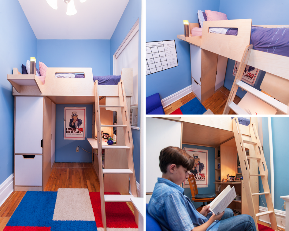 CasaKidsBK's tweet image. A loft bed can maximize a smaller footprint&apos;s potential. 

#smallspacehacks #furniture #custom #study #loftbed