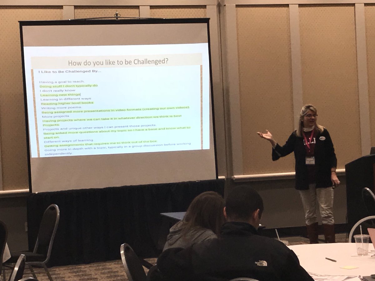 Wendi Cantoreggi <a href="/millismiddle/">Millis Middle School</a> presenting on how she personalizes learning in Gr. 7 ELA using learner profiles! #BPLC2018 <a href="/LearnLaunch/">LearnLaunch</a> @HighlanderInst