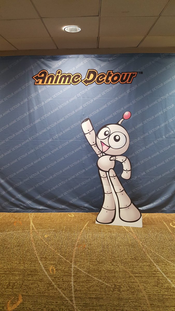 GeekKon's tweet photo. Geek-bot and co. have arrived at Anime Detour! Visit us in the Dealers Room in the Hyatt Exhibit Hall on the first floor where you can see Geek-Bot, chat about the con, and even register for only $35! Check it out! #geekkon #conventions #roadshow #AnimeDetour #animedetour2018 https://t.co/tVBrgdbndl