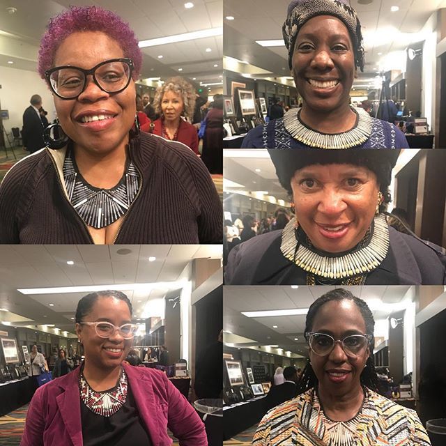 Thanks to 100 Black Women @ncbw_oakland_bayarea these ladies walked away smiling wearing the @quazi_design. Purchase your necklace at inspiredluxe.com. Use code NCBW2018 for the show special of %50 off. Link in bio. #southafricadesign #designinda… ift.tt/2H27QXn