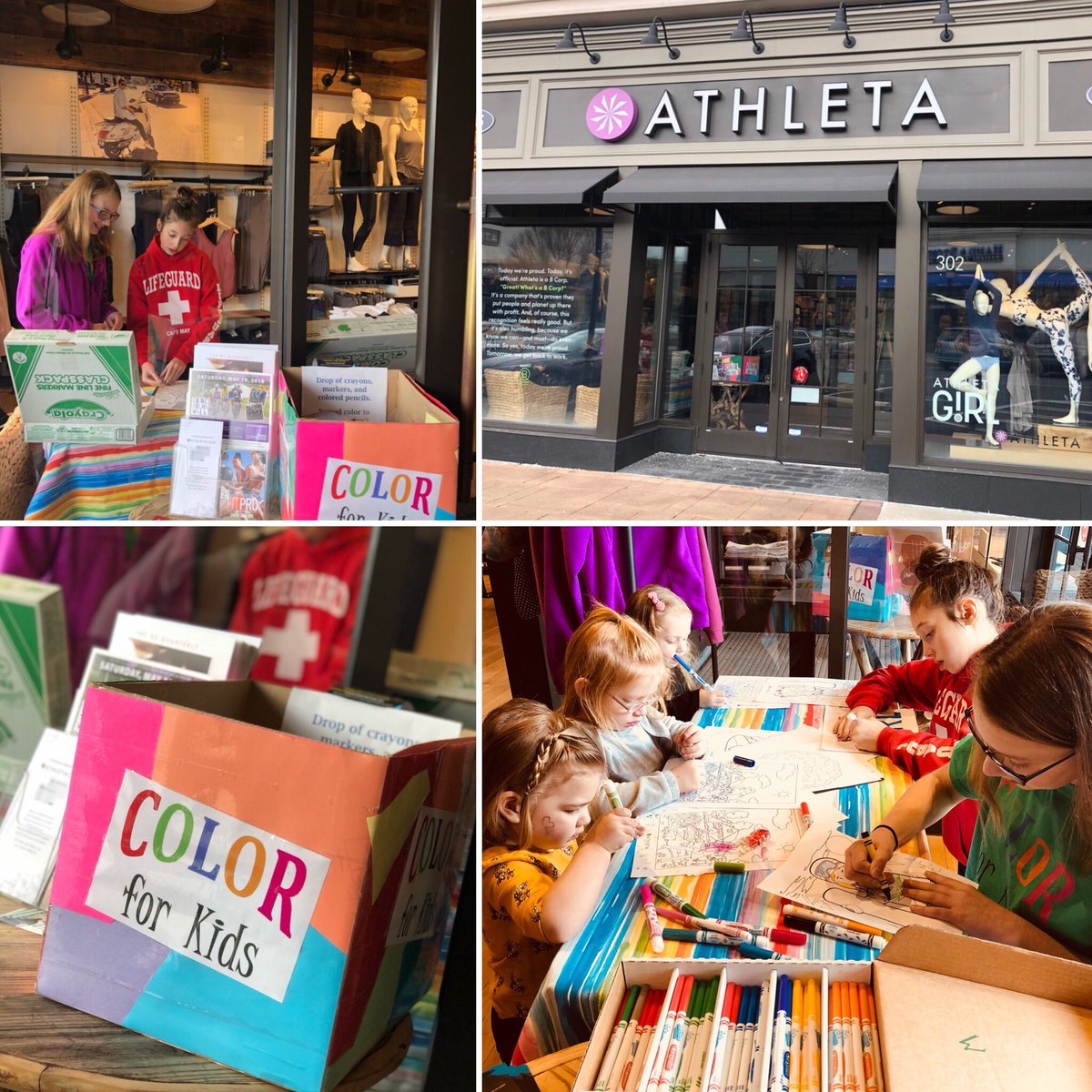 ColorForKids's tweet photo. Come color with us! We’re @Athleta_Saucon until noon 🎨🖍 https://t.co/RVeNsh6wIE