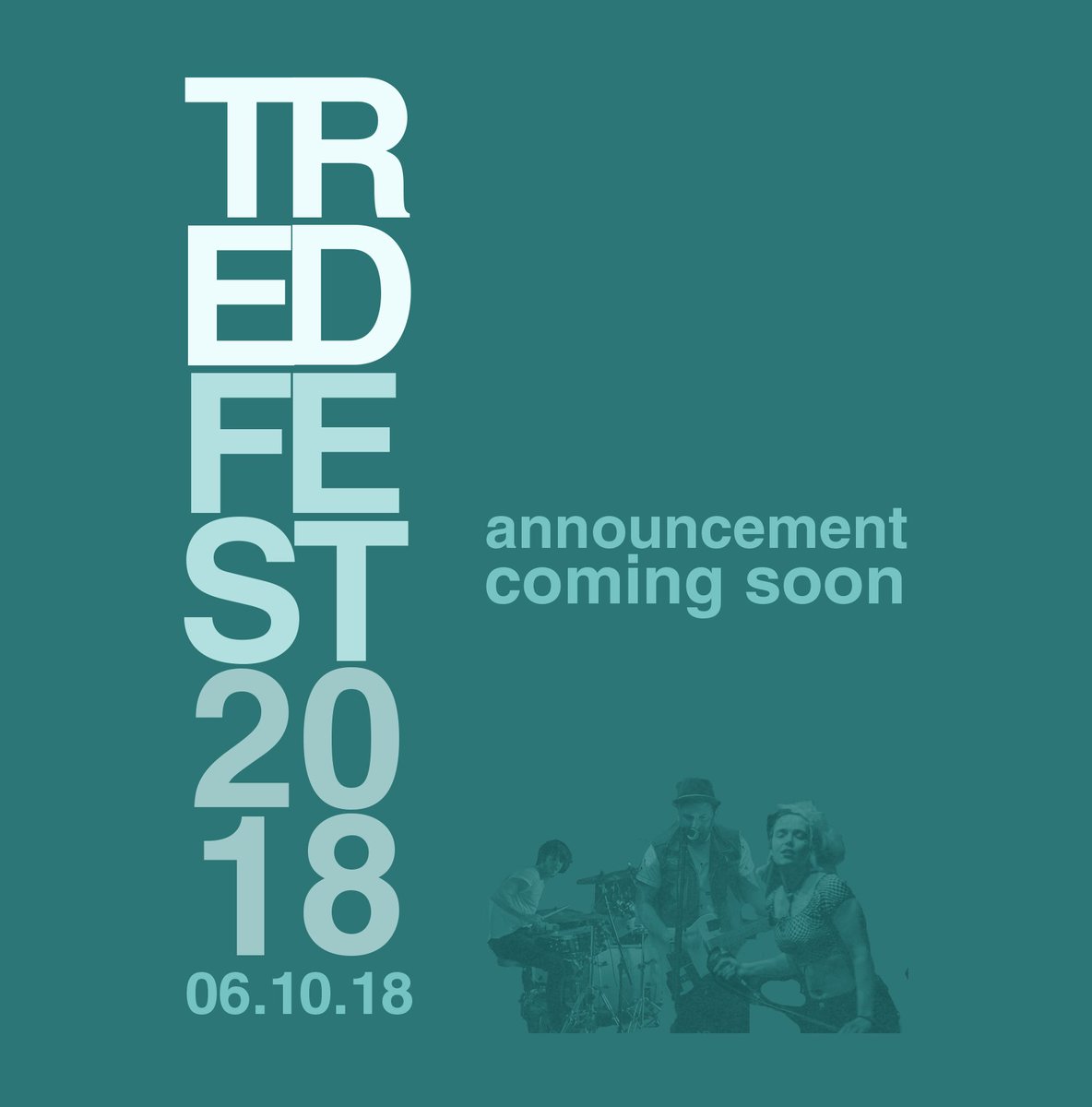TredFest's tweet image. Our favourite kind of announcement: no actual news but the promise of news to come... #tredfest #6thOctober