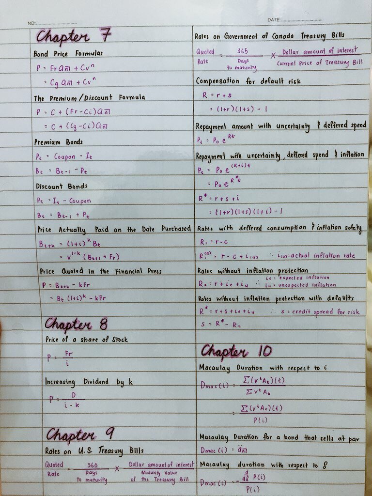 koksueann's tweet photo. Someone needs to start a petition for SOA papers to provide formula sheets π #examfm
Ps. There are many more formulas I didnβt include π https://t.co/xQJAAaeLVv