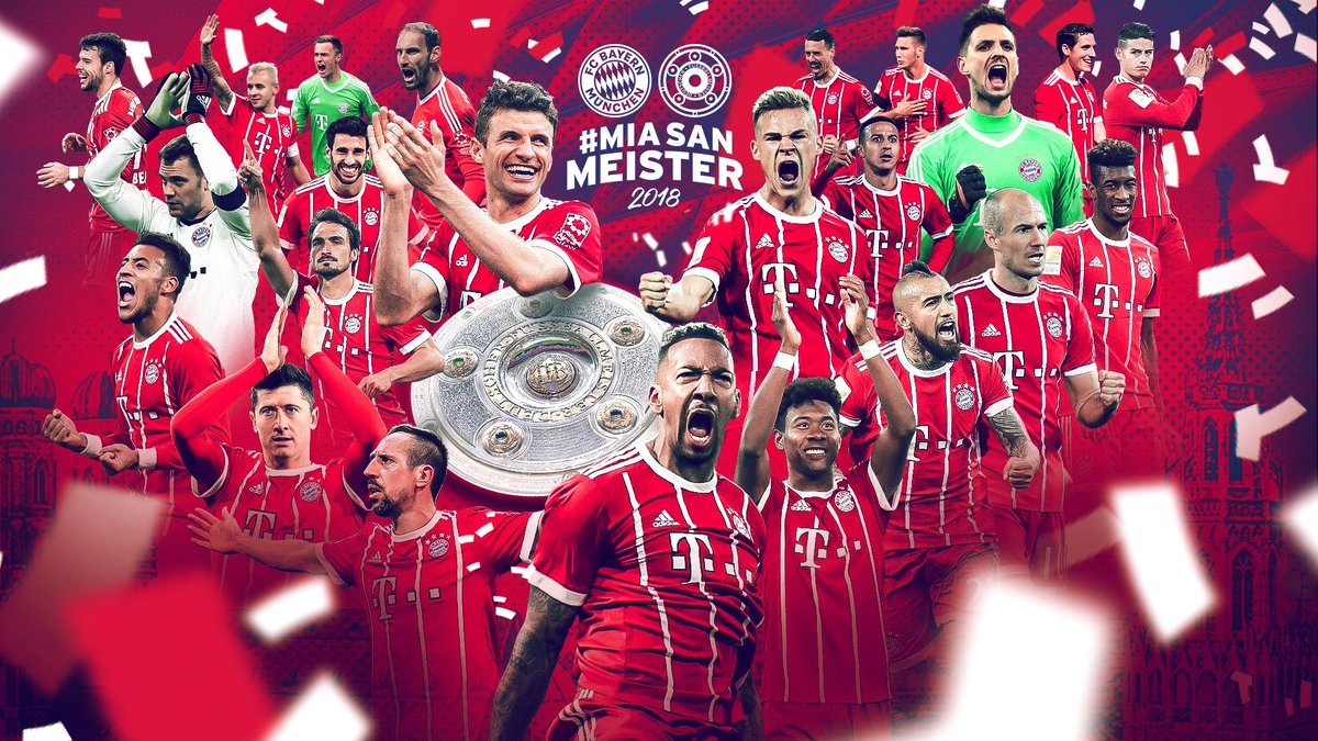 FCBayern's tweet photo. #MiaSanMeister 2018! https://t.co/rle0hB7L85
