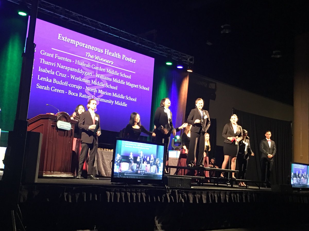 KGroditskiGreen's tweet photo. #HOSASLC2018 was a success! @BocaRatonMiddle @NationalHOSA @JackiWalsh5 https://t.co/REy08p76xp