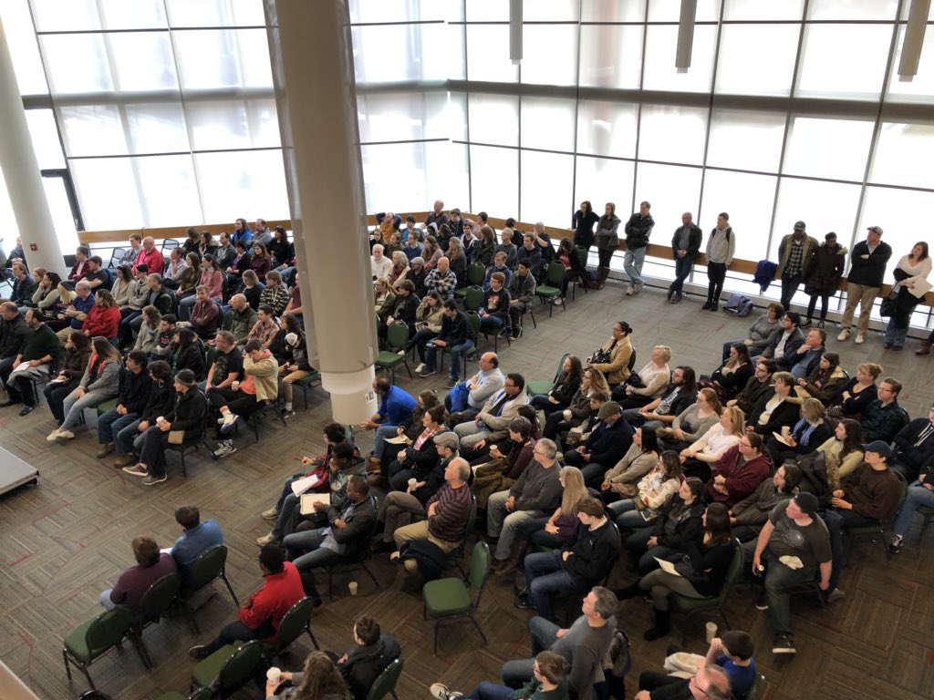 Fitchburg_State's tweet photo. Good crowds all across campus for #FutureFalconDay. Welcome to Fitchburg State, accepted students! https://t.co/aKHfFDJAFi