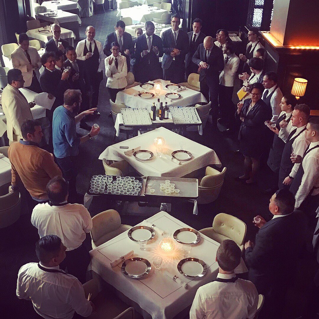 oleologist's tweet photo. Thank you to the entire @delposto team for hosting me yesterday and for your unparalleled generosity. Your dedication to excellence is inspiring. Such an honor to be there talking all things olive oil. Balcony 📷 by @DanaNovello
#delposto #finedining #italian #nyc #restaurant https://t.co/zV8mRRG1RG