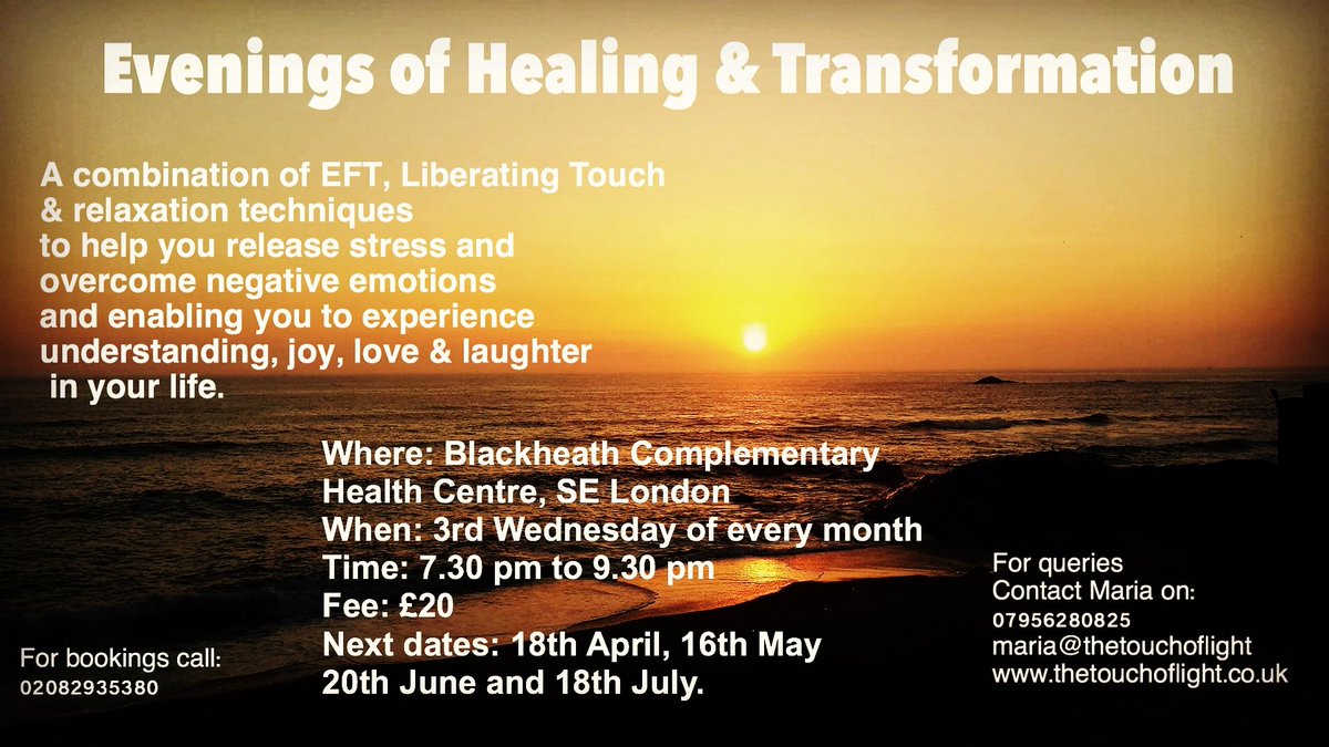 TheTouchofLight's tweet photo. Come and join me on the 3rd Wednesday of every month @BCHChealth for an evening of #healing &amp; #transformation with a combination of #EFT #Liberatingtouch &amp; #relaxation. Experience the benefits of #energymedecine and #energypsychology. https://t.co/AK92OnxJHy