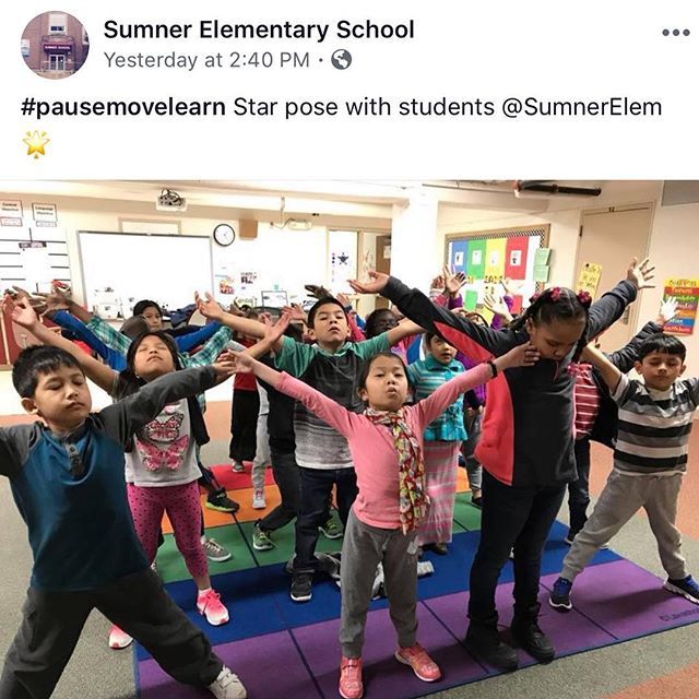 MoveMindfullyCo's tweet photo. Shine On Sumner Elementary!
#1000petals #starpose #pausemovelearn https://t.co/L5PwQ9gCRU