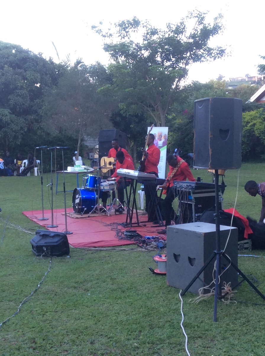 DrHilaryOkello's tweet photo. Happening now...
The live band is getting set.
@CIUuga 
#CIU10 https://t.co/M03iw0vYp9