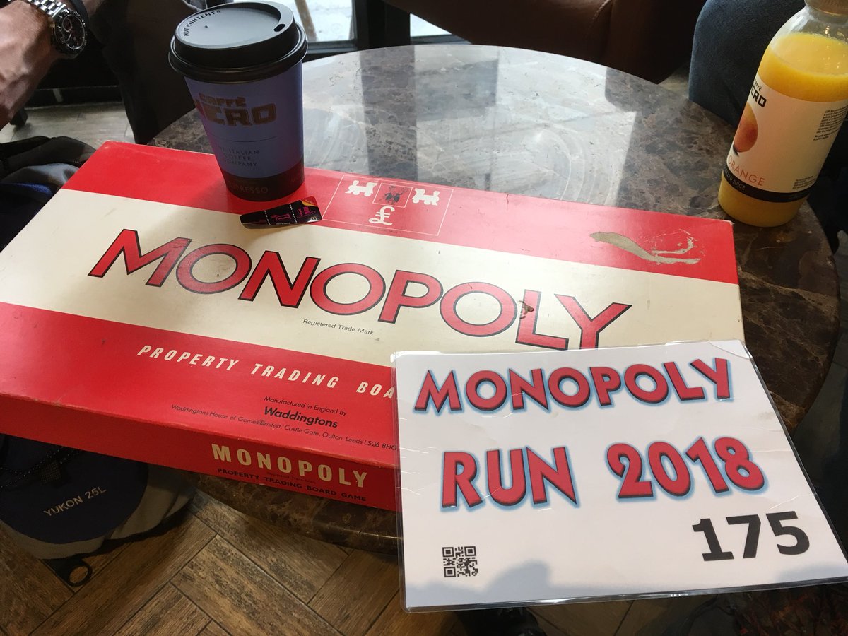 NVRefreshers's tweet photo. Stop for a coffee and what do we find, the board game of which we are playing! #monrun18 #mr18Duck 175 #bbc #CafeNero https://t.co/YmOWOaKWy7