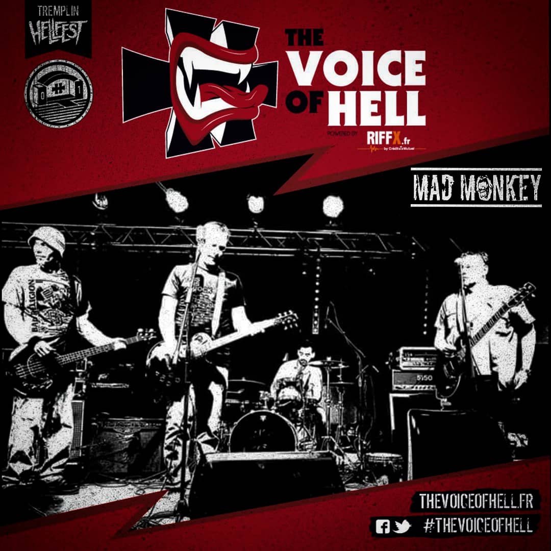 Mad_Monkey_06's tweet photo. Bonjour @MICHELPOLNAREFF ❗️😁
On s'appelle #MadMonkey et on s'est inscrit à @VOICE_OV_HELL pour jouer au @hellfestopenair ❗️😎
Notre bassiste,grand fan,porte les mêmes lunettes blanches que vous❗️😂
(Coucou @JYCCV 😉)
#MadMonkey 😏
#TheVoiceOfHell 🎤 https://t.co/KYxC7nLT9A