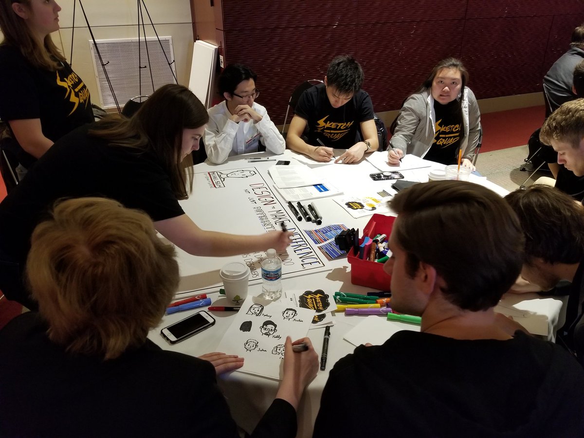 IDSA's tweet photo. The @sketchsquad123 is back at is again for #IDSAMWDDC day two. Yesterday's sketches are out on display. Can't wait to see what else they create today! https://t.co/FfpE7uXwtM