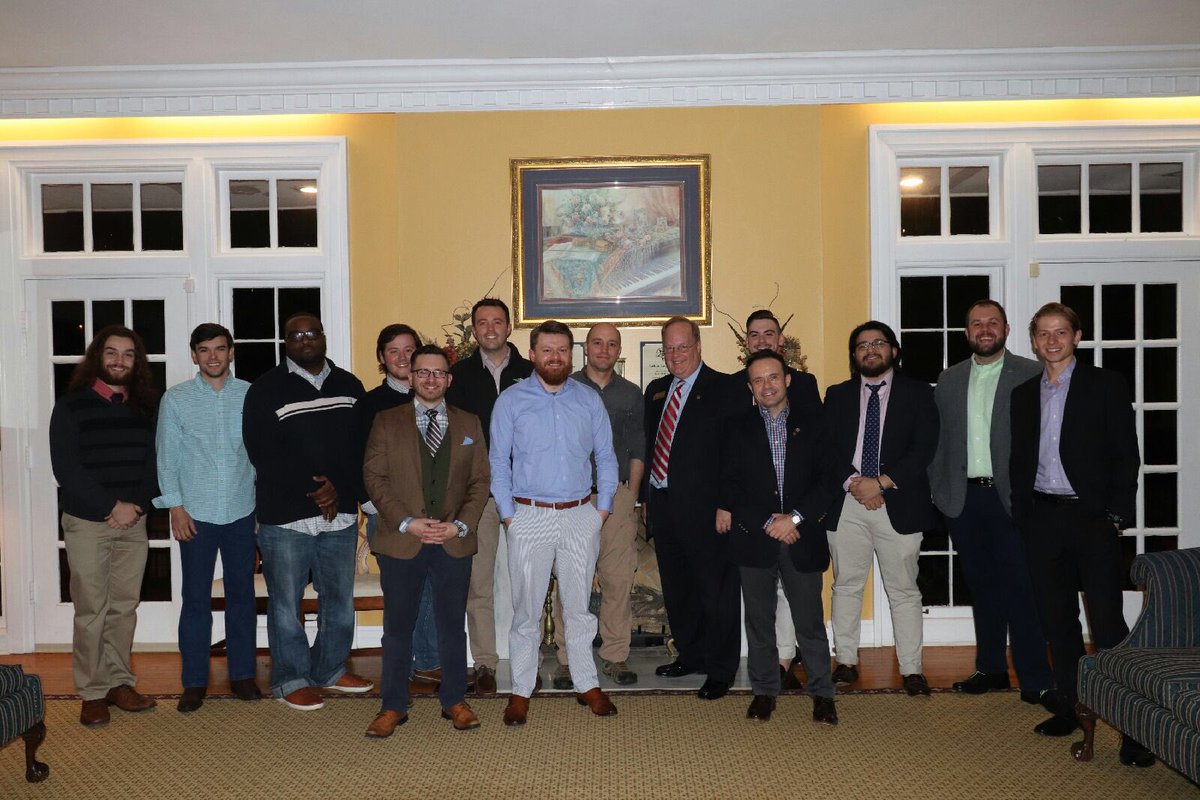 thompsontl's tweet photo. Thanks @CumberlandU for hosting Kappa Sigma Fraternity as we kick off @CUThetaPrime 25th Anniversary last night. Great discussion of Cumberland, Kappa Sigma and general Greek system history. #ThetaPrime25 https://t.co/llewlY0qRi