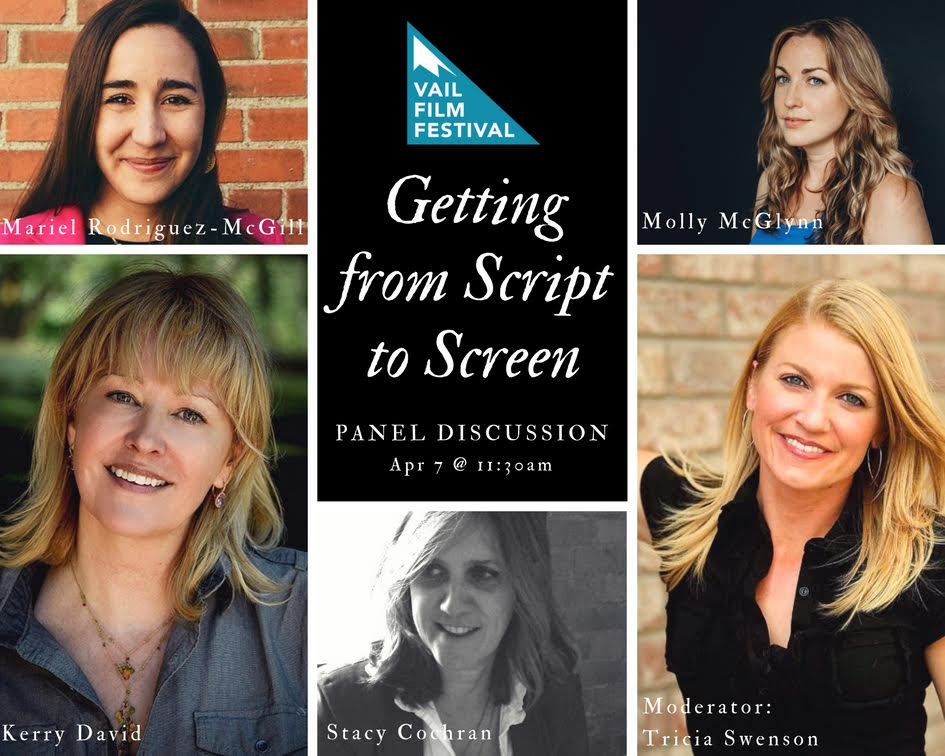 "Getting From Script to Screen" Panel Discussion starts at 11:30am at Blue Starlite Cinema 2! Arrive early as space is limited. More information here: vailfilmfestival.com/panel-discussi… 
 #vailfilmfestival #femalefilmmakers #vail #filmmakers #womeninfilm twtd.by/VailFilmFest/b…