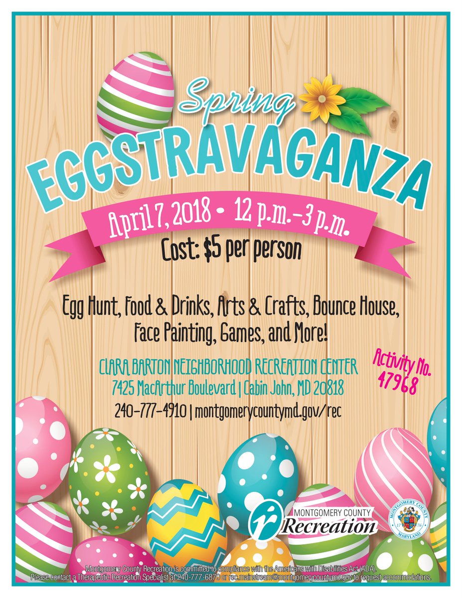 Moco Rec On Twitter Today Our Spring Eggtravaganza At Clara