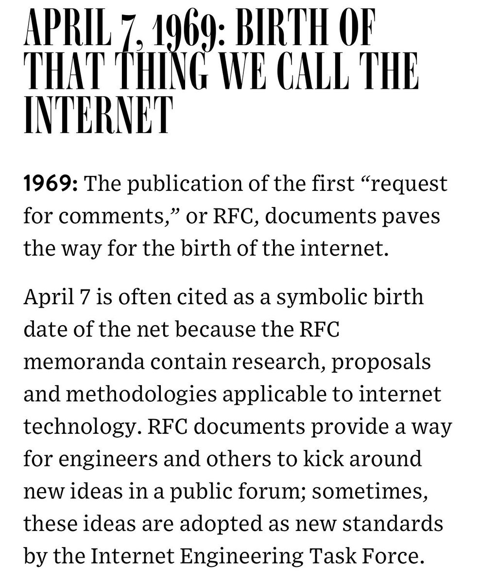 birth of the internet 1969