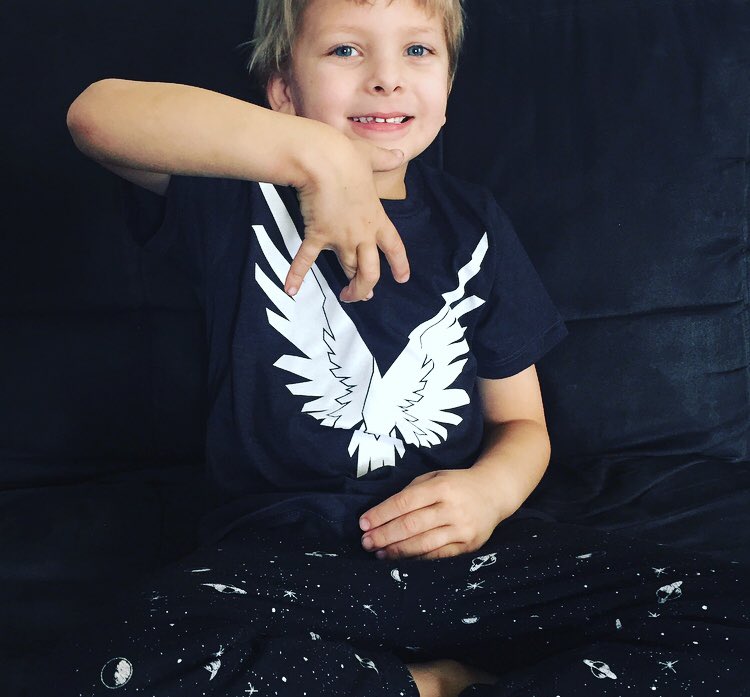 LoLoEversolo's tweet photo. @LoganPaul my little guy was so excited to get is Maverick merch in the mail today :) Thank you! https://t.co/znn8Bh3fjk