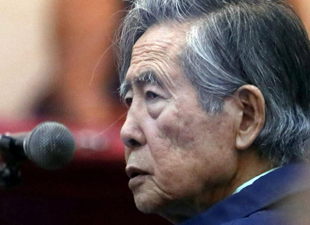 Reuters's tweet photo. Peru's pardoned Fujimori says has tumor, denies political comeback https://t.co/yzHVrqWsOL https://t.co/s84L1ONhHS